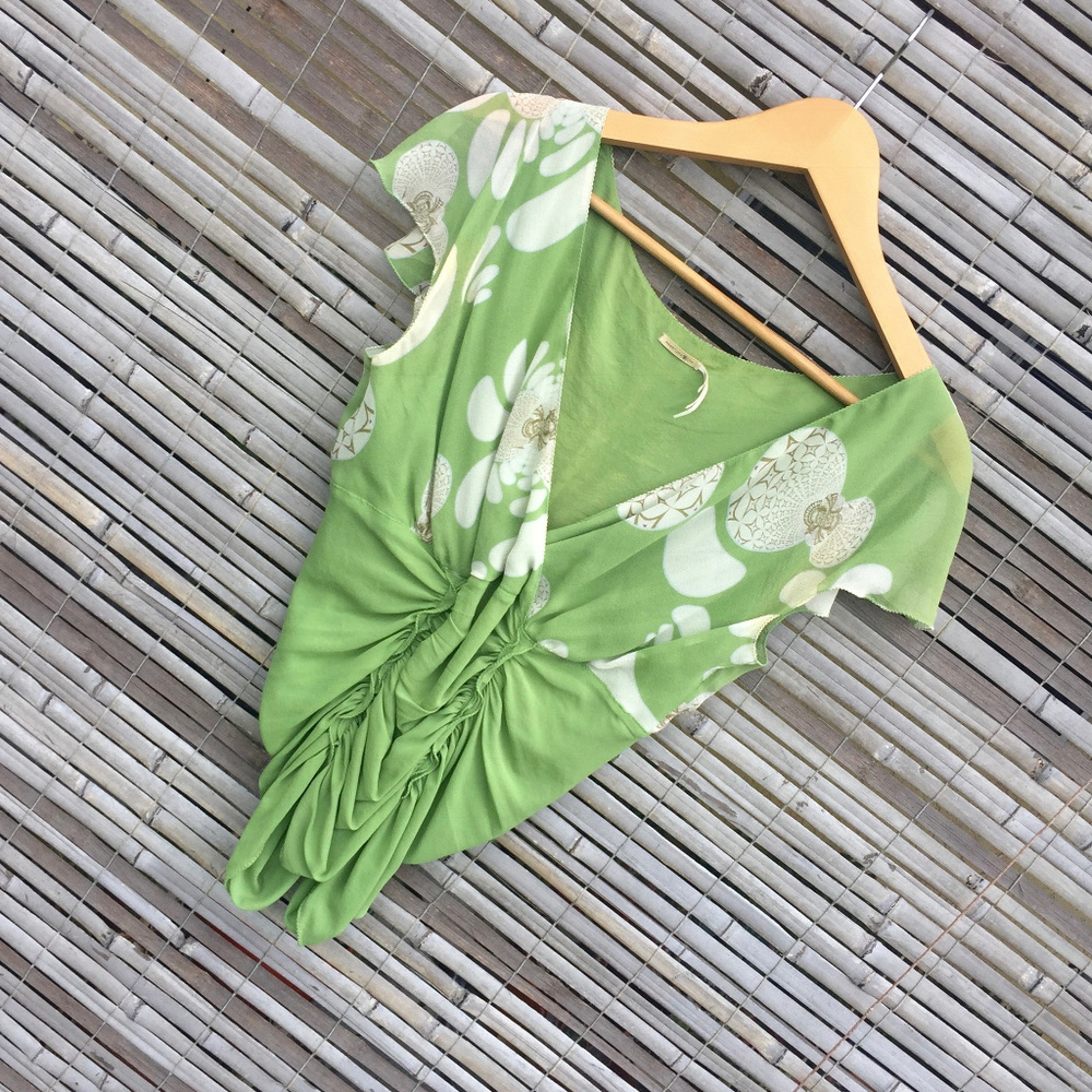 VINTAGE . MAX STUDIO . SILK TOP . ⚠️IMPERFECT⚠️ - Picture 4 of 8